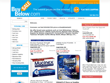 Tablet Screenshot of buybelowsale.com
